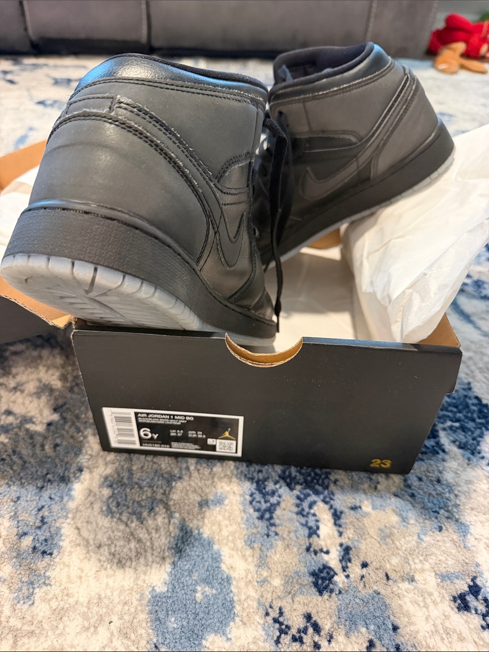 Nike Black Mid-Top Sneakers